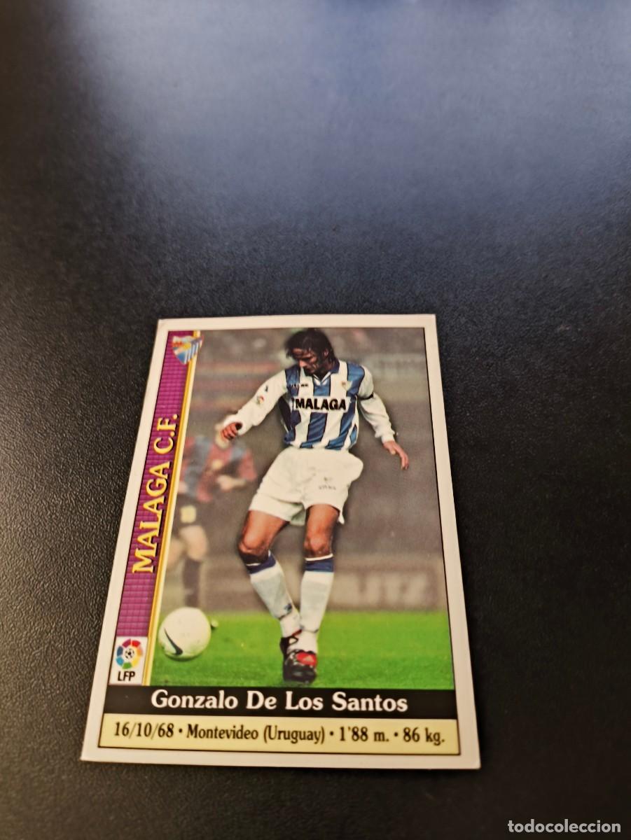 Football Stickers: 305 De Los Santos ALTA MALAGA MUNDICROMO FICHAS LIGA 1999 2000 99 00 NO PANINI ESTE