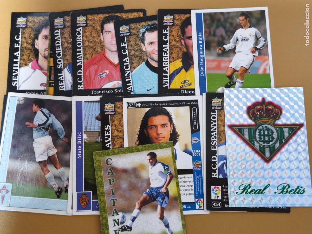 Cartes &agrave; collectionner de Football: liga 2002, mundicromo contiene 19 cromos