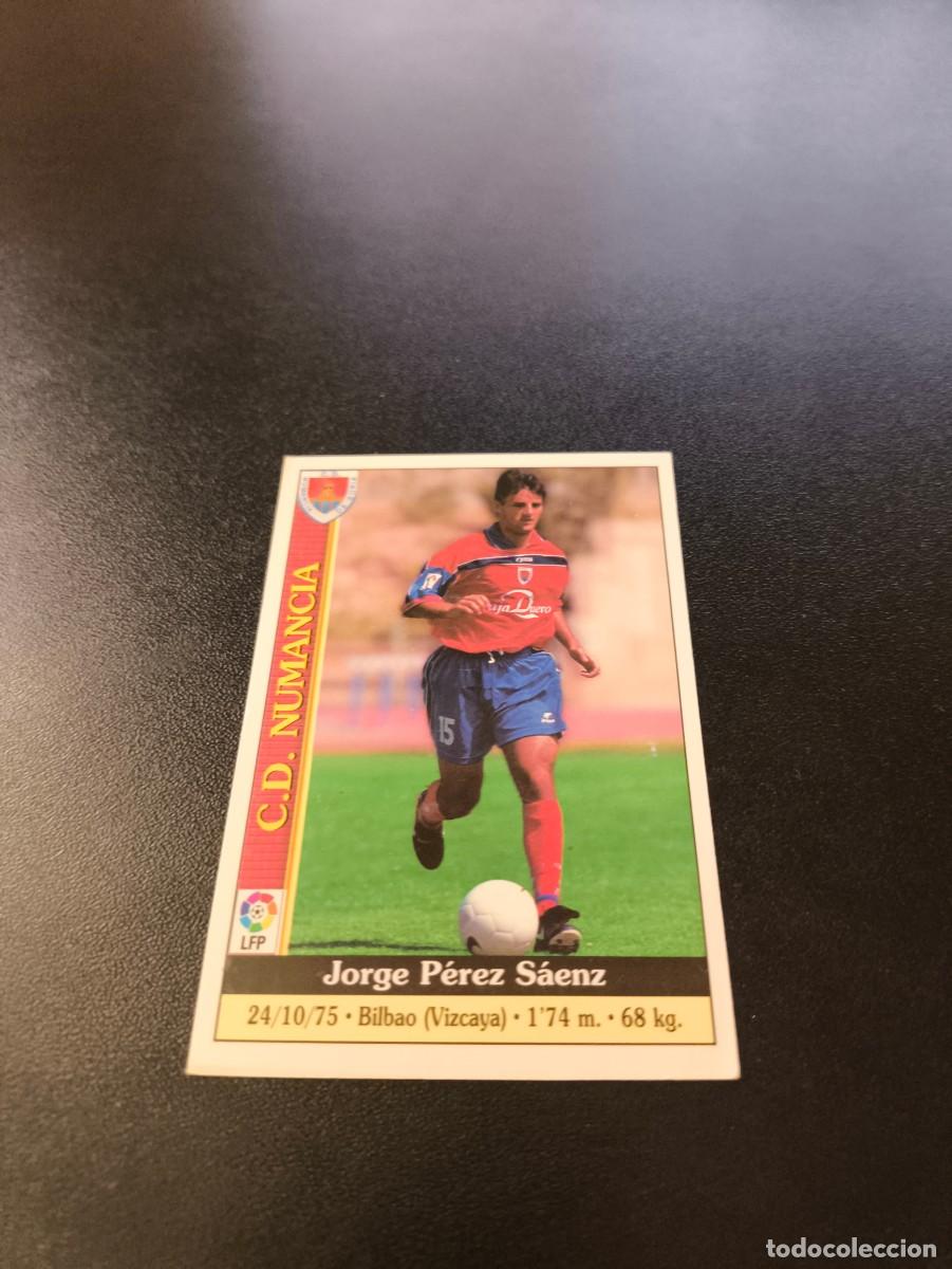 Cromos de F&uacute;tbol: 325 Jorge Perez NUMANCIA MUNDICROMO FICHAS LIGA 1999 2000 99 00 NO PANINI ESTE