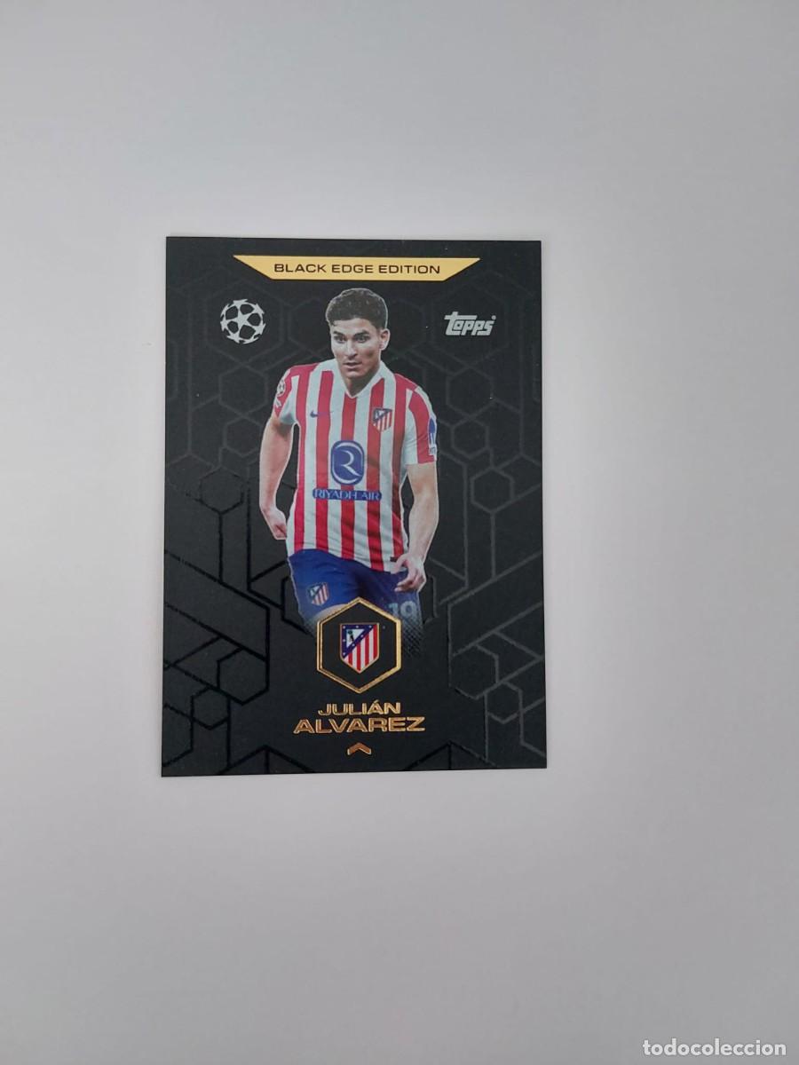 Cromos de F&uacute;tbol: BE5 Juli&aacute;n &Aacute;lvarez black edge match attax 25 26 topps Atl&eacute;tico de Madrid 2025 2026 Argentina