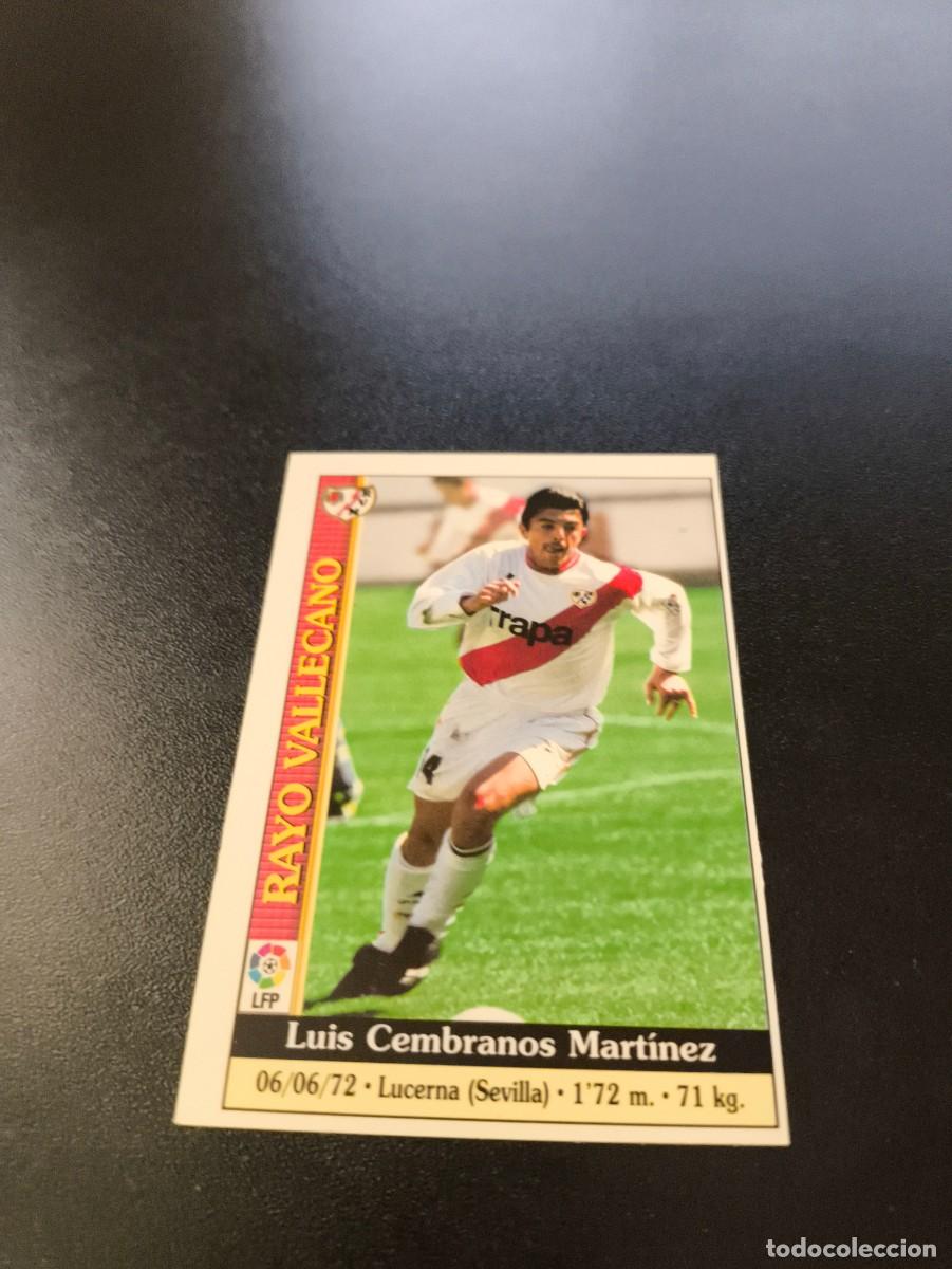 Cromos de F&uacute;tbol: 356 Luis Cembranos ERROR RAYO VALLECANO MUNDICROMO FICHAS LIGA 1999 2000 99 00 NO PANINI ESTE