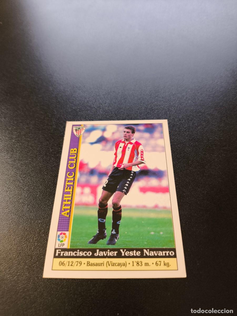 Cromos de F&uacute;tbol: 449 Yeste ATHLETIC DE BILBAO ULTIMA HORA UH MUNDICROMO FICHAS LIGA 1999 2000 99 00 NO PANINI ESTE