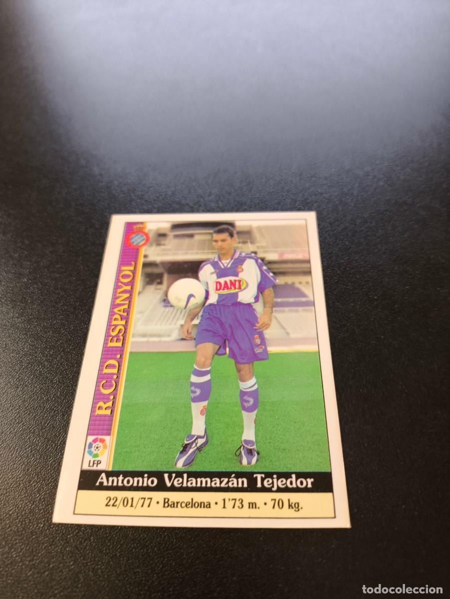 Cromos de F&uacute;tbol: 463 Velamazan ESPANYOL ULTIMA HORA UH MUNDICROMO FICHAS LIGA 1999 2000 99 00 NO PANINI ESTE