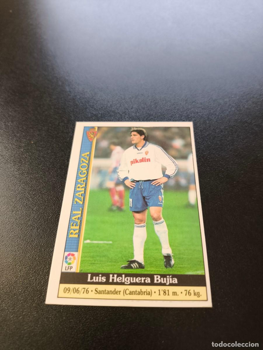 Cromos de F&uacute;tbol: 478 Luis Helguera ERROR ZARAGOZA ULTIMA HORA MUNDICROMO FICHAS LIGA 1999 2000 99 00 NO PANINI ESTE