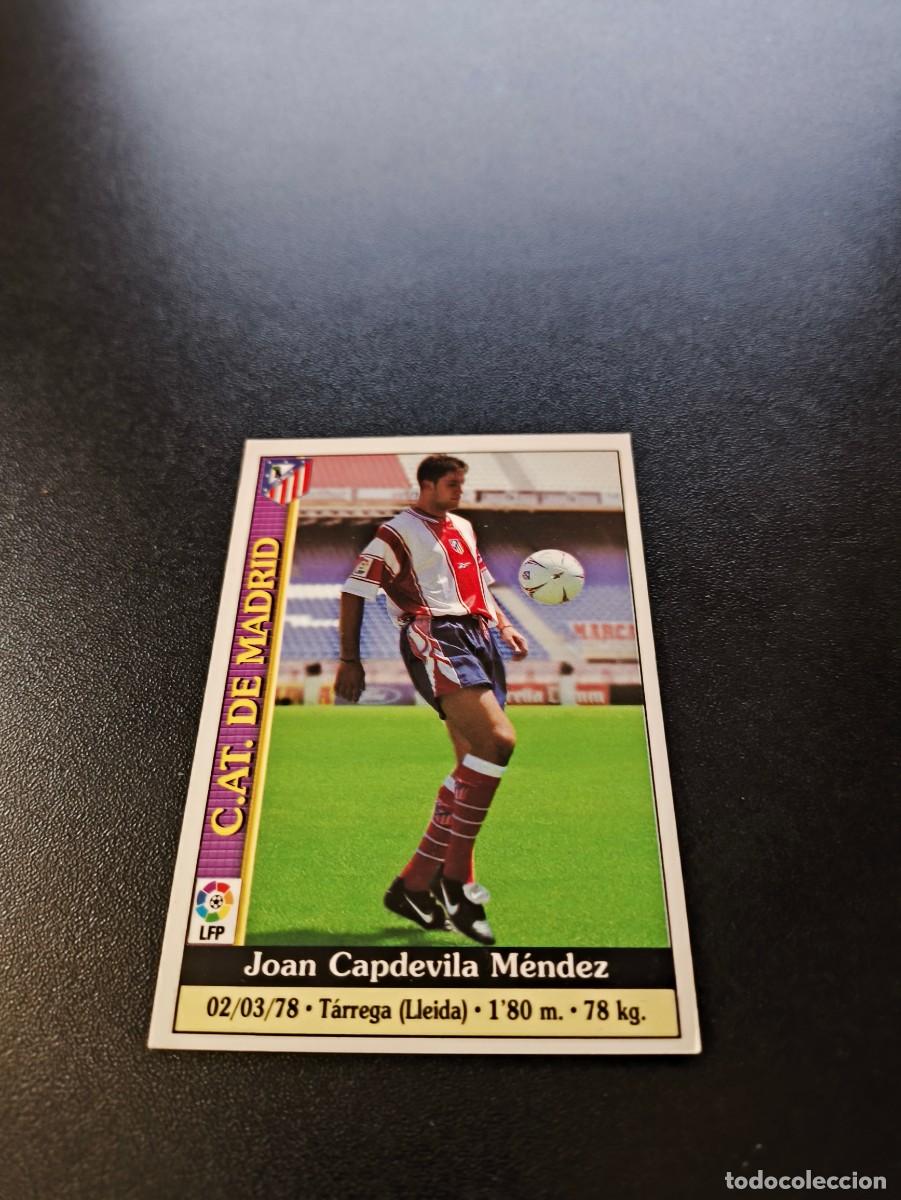 Cromos de F&uacute;tbol: 479 Capdevila ATLETICO DE MADRID ULTIMA HORA MUNDICROMO FICHAS LIGA 1999 2000 99 00 NO PANINI ESTE
