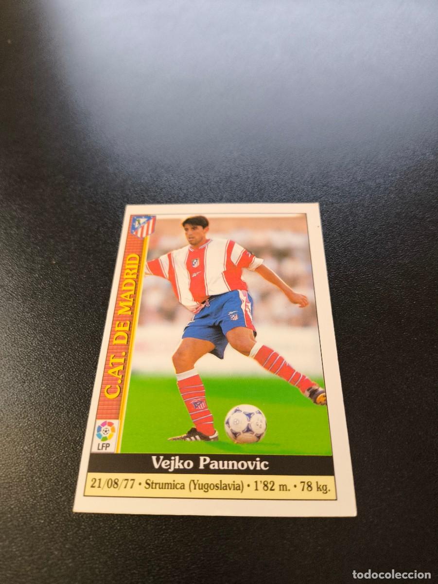 Cromos de F&uacute;tbol: 490 Paunovic ATLETICO DE MADRID ULTIMA HORA UH MUNDICROMO FICHAS LIGA 1999 2000 99 00 NO PANINI ESTE