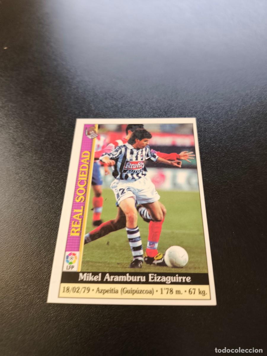 Cromos de F&uacute;tbol: 507 Aramburu REAL SOCIEDAD ULTIMA HORA MUNDICROMO FICHAS LIGA 1999 2000 99 00 NO PANINI ESTE