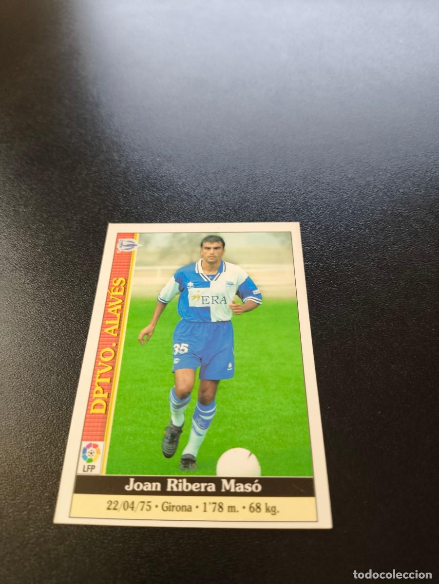 Cromos de F&uacute;tbol: 509 NAN RIBERA CORREGIDO ALAVES ULTIMA HORA MUNDICROMO FICHAS LIGA 1999 2000 99 00 NO PANINI ESTE
