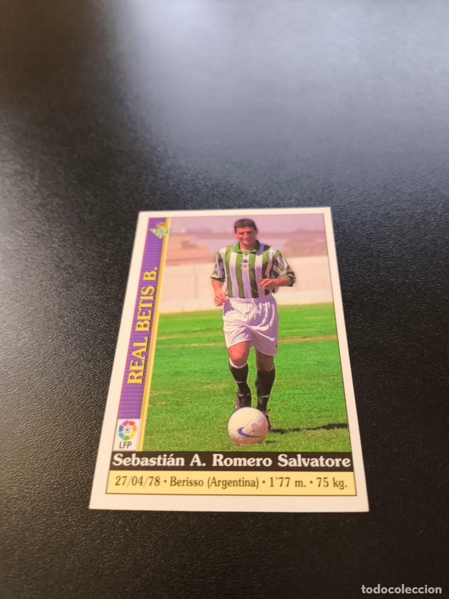 Cromos de F&uacute;tbol: 538 Romero BETIS ULTIMA HORA III MUNDICROMO FICHAS LIGA 1999 2000 99 00 NO PANINI ESTE