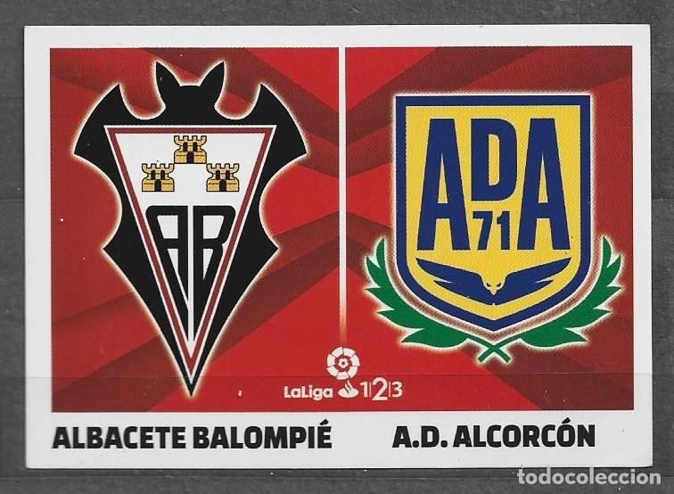 Cromos de F&uacute;tbol: Liga este 2017/18 - Albacete/Alcorc&oacute;n - N&ordm; 1 - ( Escudos )