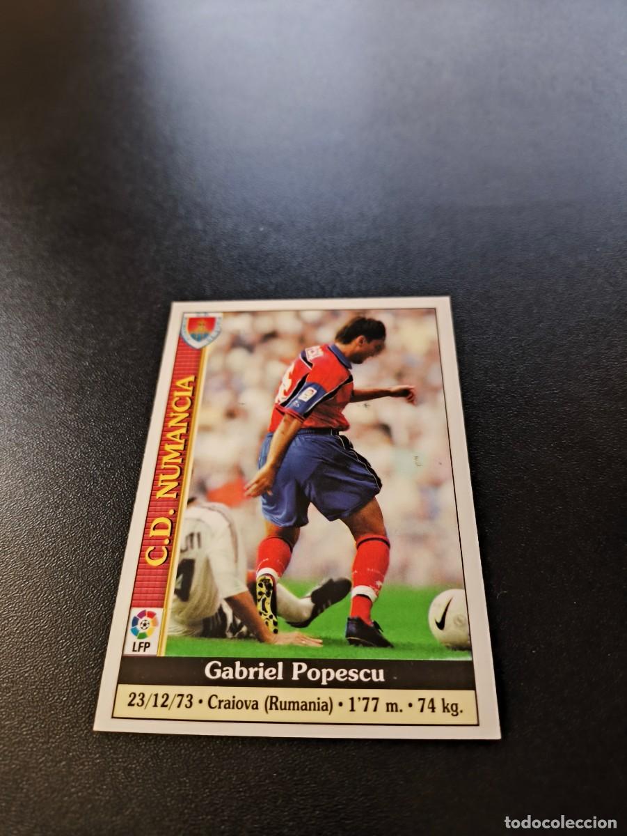 Fu&szlig;ball-Sticker: 562 Popescu NUMANCIA ULTIMA HORA III MUNDICROMO FICHAS LIGA 1999 2000 99 00 NO PANINI ESTE
