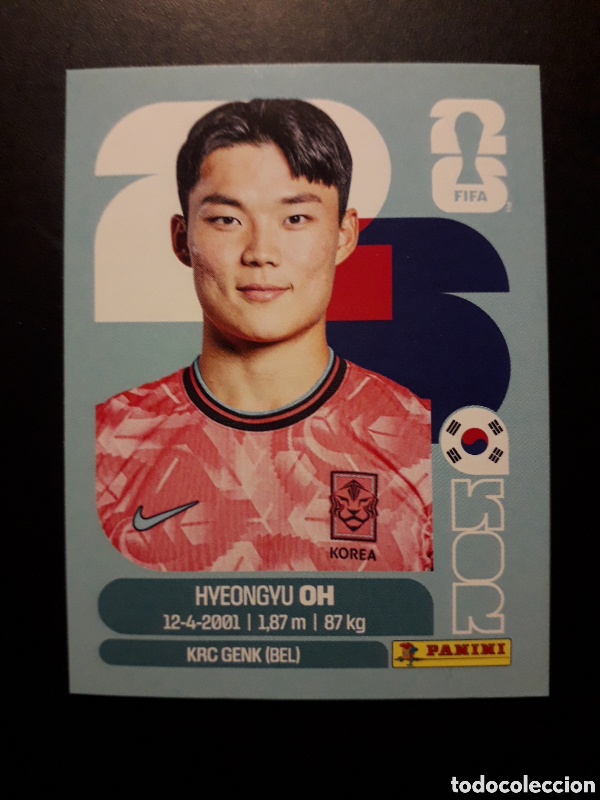 Cromos de F&uacute;tbol: H OH COREA DEL SUR KOR 20 MUNDIAL F&Uacute;TBOL 2026 FIFA WORLD CUP PANINI SIN PEGAR PEDIDO M&Iacute;NIMO 3&euro;