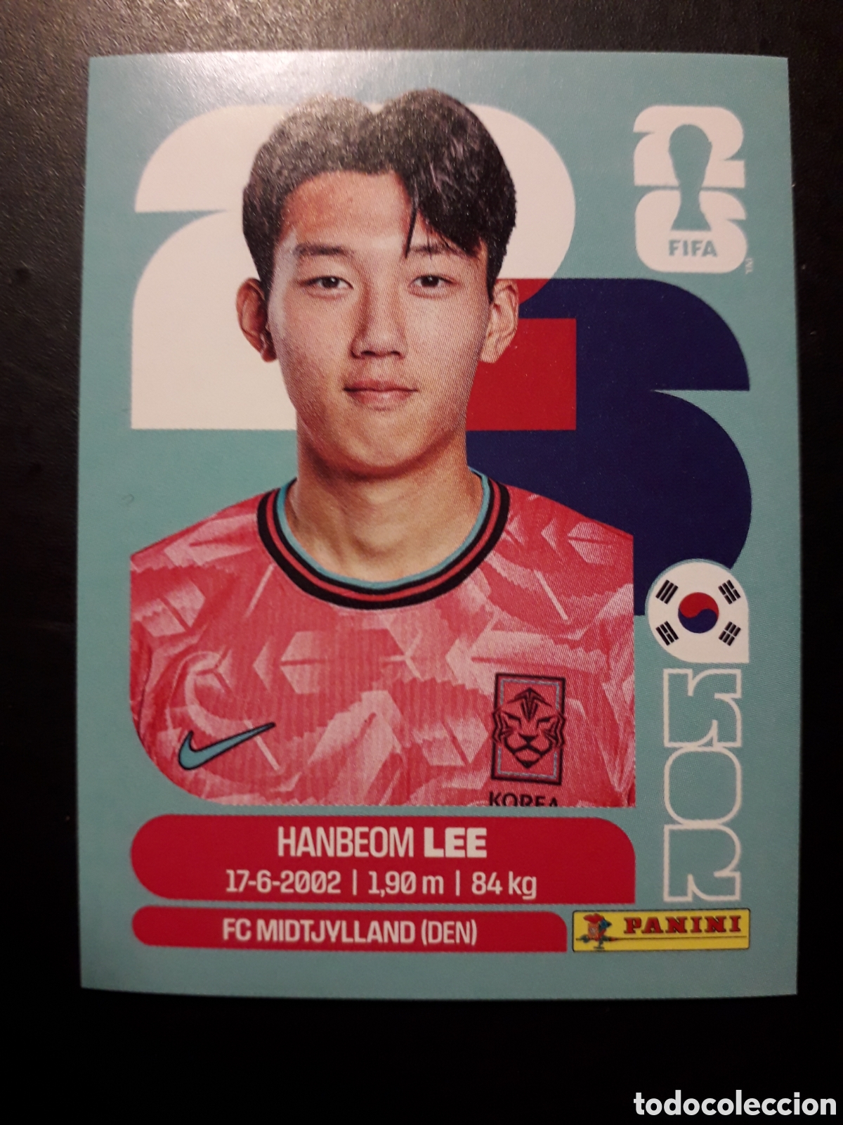 Cromos de F&uacute;tbol: H LEE COREA DEL SUR KOR 7 MUNDIAL F&Uacute;TBOL 2026 FIFA WORLD CUP PANINI SIN PEGAR PEDIDO M&Iacute;NIMO 3&euro;