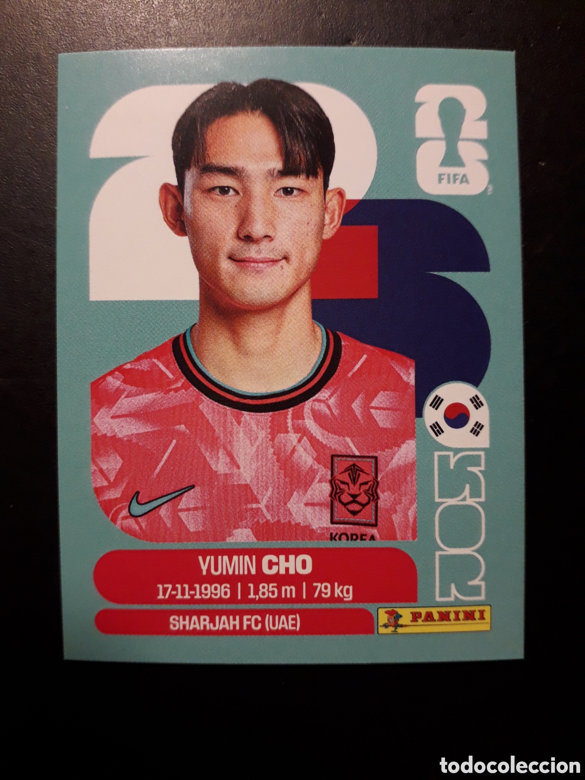 Cromos de F&uacute;tbol: CHO COREA DEL SUR KOR 5 MUNDIAL F&Uacute;TBOL 2026 FIFA WORLD CUP PANINI SIN PEGAR PEDIDO M&Iacute;NIMO 3&euro;