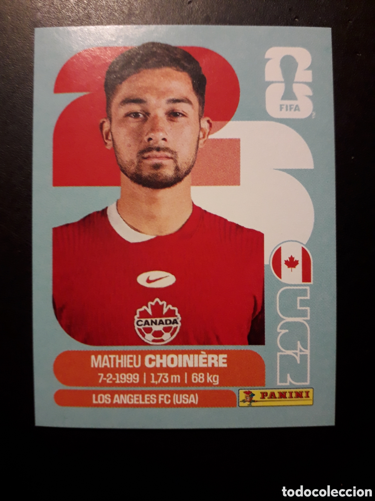 Cromos de F&uacute;tbol: CHOINI&Egrave;RE CANAD&Aacute; CAN 15 MUNDIAL F&Uacute;TBOL 2026 FIFA WORLD CUP PANINI SIN PEGAR PEDIDO M&Iacute;NIMO 3&euro;