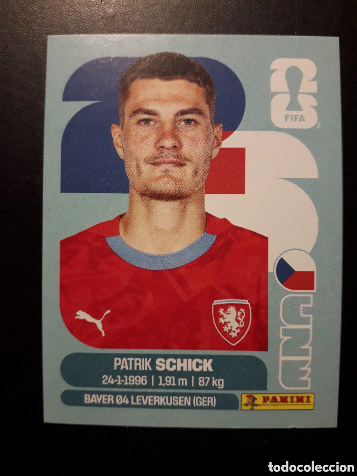 Cromos de F&uacute;tbol: SCHICK REP CHECA/CHEQUIA CZE 20 MUNDIAL F&Uacute;TBOL 2026 FIFA WORLD CUP PANINI SIN PEGAR PEDIDO M&Iacute;NIMO 3&euro;