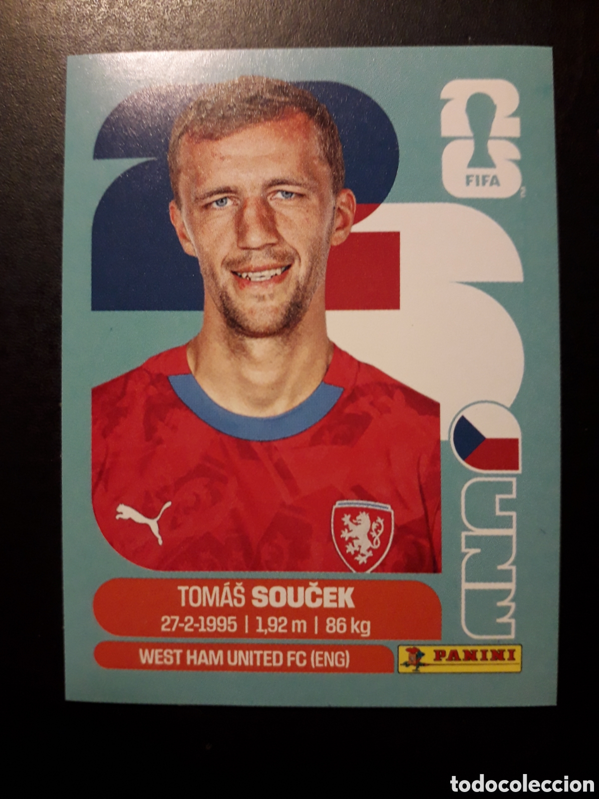 Cromos de F&uacute;tbol: SOUČEK REP CHECA/CHEQUIA CZE 12 MUNDIAL F&Uacute;TBOL 2026 FIFA WORLD CUP PANINI SIN PEGAR PEDIDO M&Iacute;NIMO 3&euro;