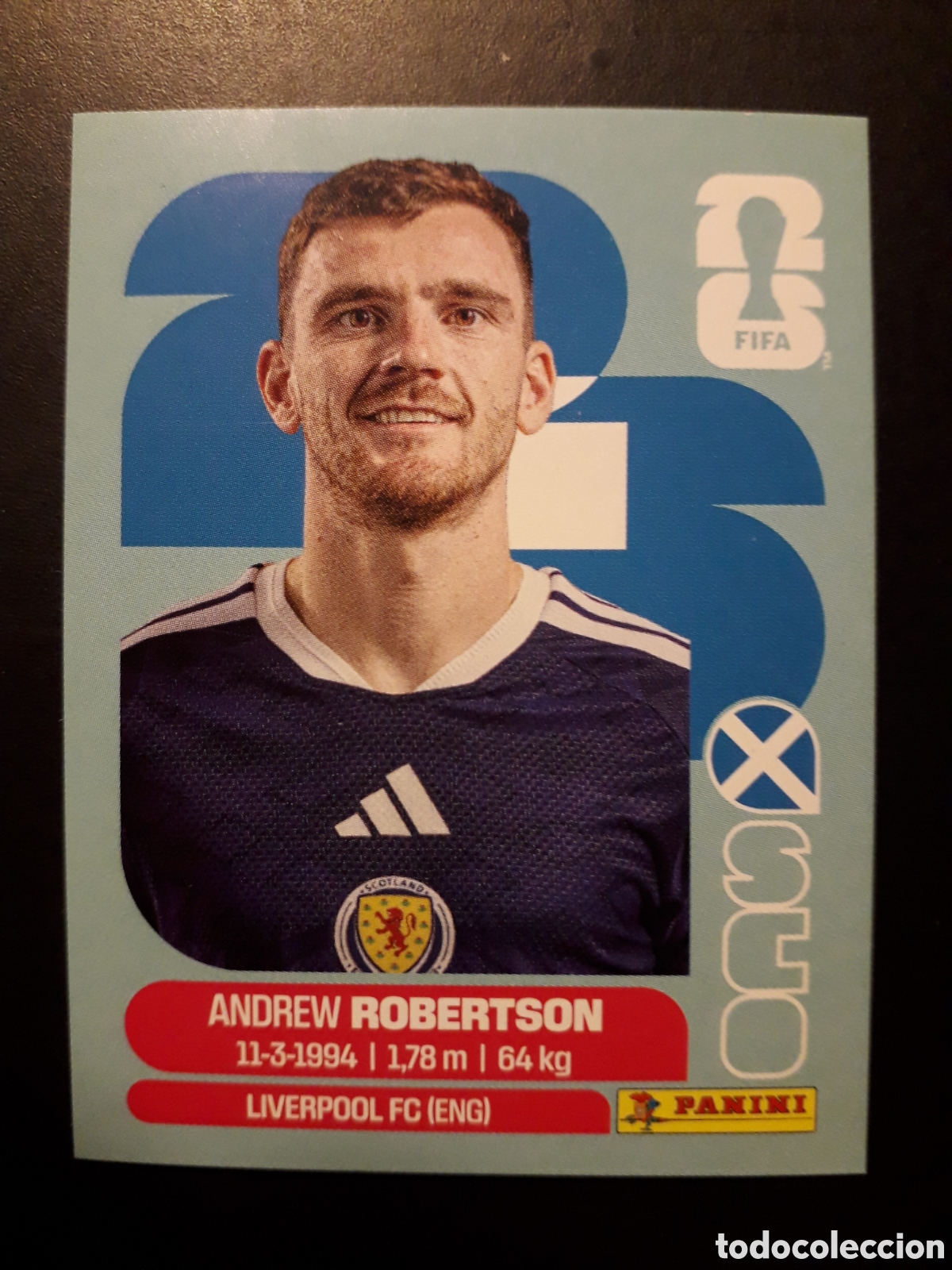 Figurine di Calcio: ROBERTSON ESCOCIA SCO 6 MUNDIAL F&Uacute;TBOL 2026 FIFA WORLD CUP PANINI SIN PEGAR PEDIDO M&Iacute;NIMO 3&euro;