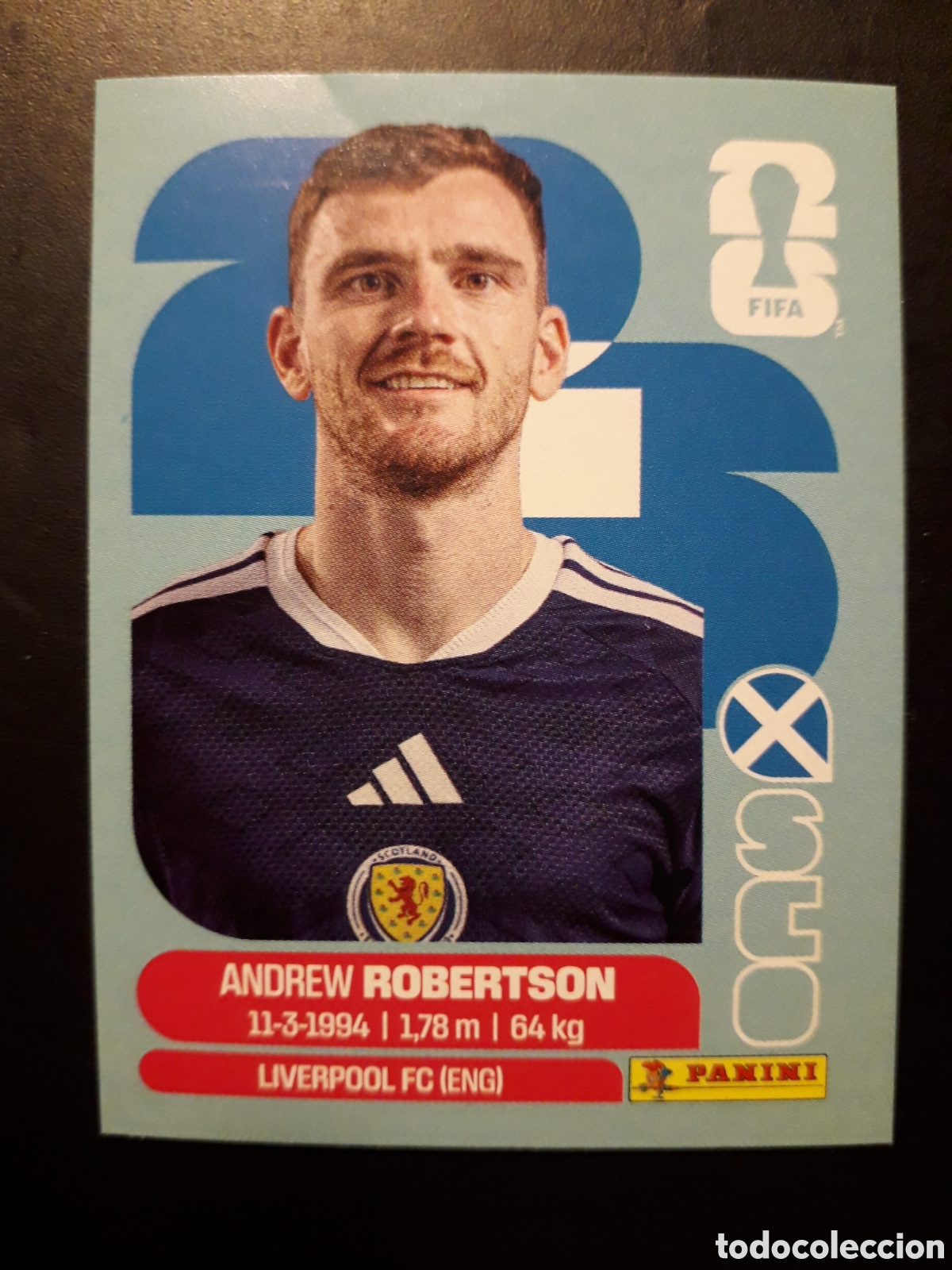 Figurine di Calcio: ROBERTSON ESCOCIA SCO 6 MUNDIAL F&Uacute;TBOL 2026 FIFA WORLD CUP PANINI SIN PEGAR PEDIDO M&Iacute;NIMO 3&euro;