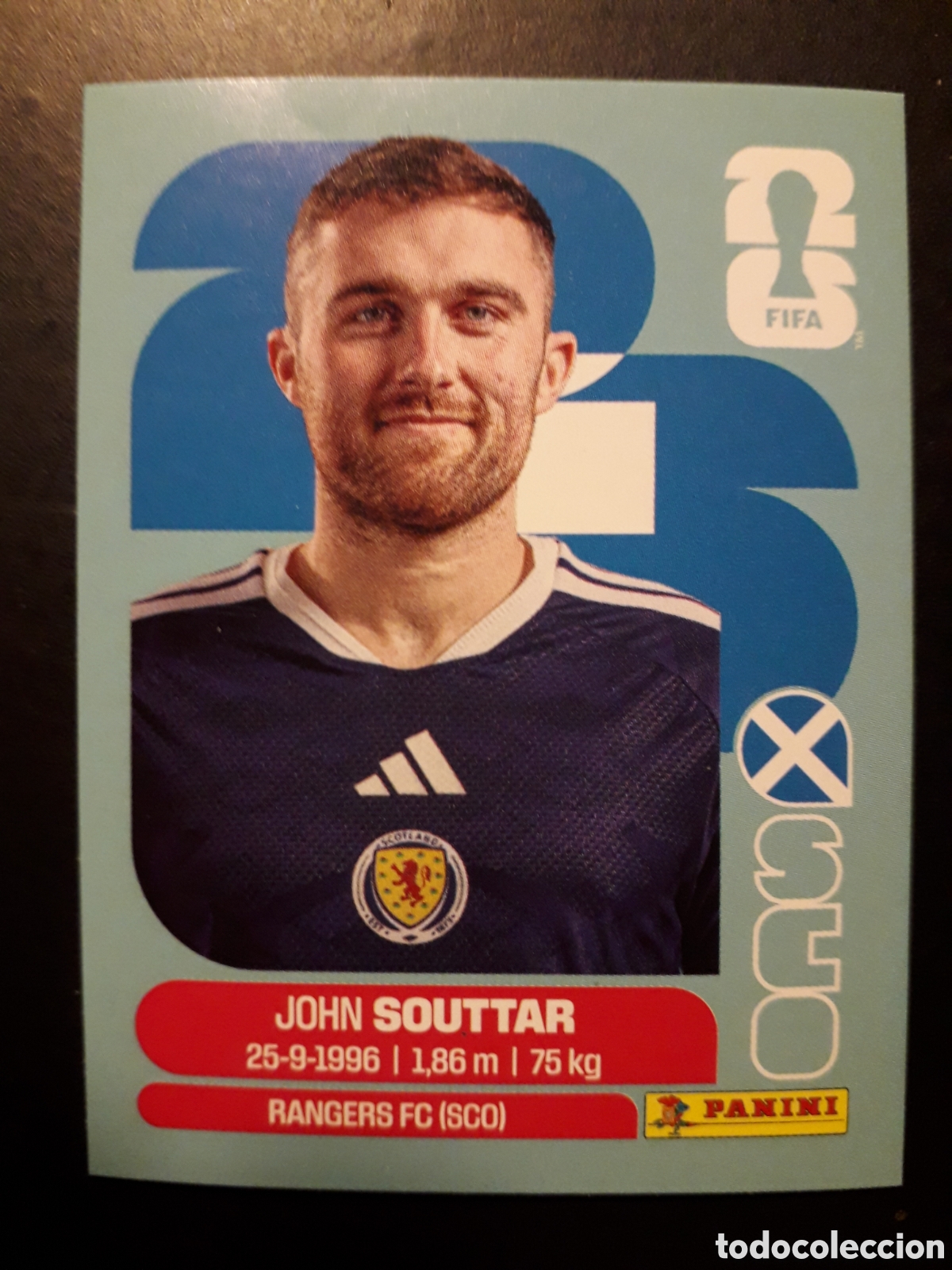 Figurine di Calcio: SOUTTAR ESCOCIA SCO 8 MUNDIAL F&Uacute;TBOL 2026 FIFA WORLD CUP PANINI SIN PEGAR PEDIDO M&Iacute;NIMO 3&euro;