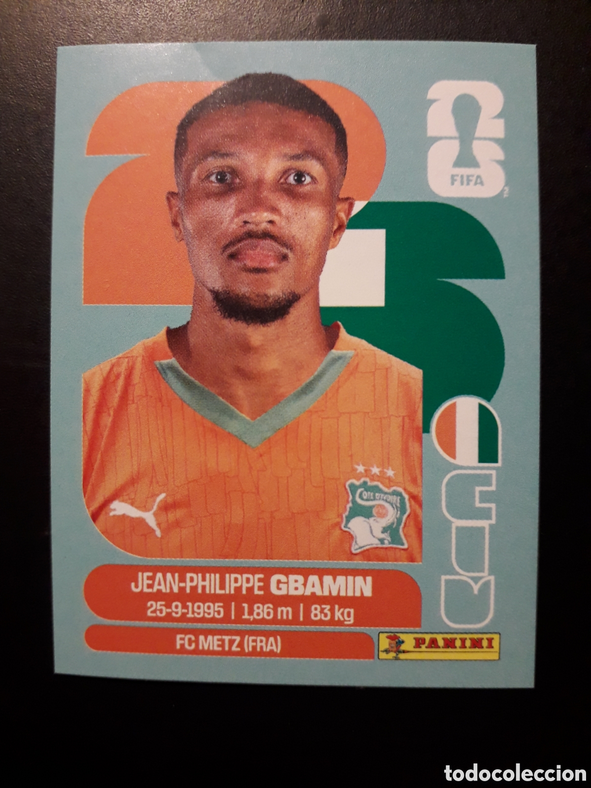 Cromos de F&uacute;tbol: GBAMIN COSTA DE MARFIL CIV 14 MUNDIAL F&Uacute;TBOL 2026 FIFA WORLD CUP PANINI SIN PEGAR PEDIDO M&Iacute;NIMO 3&euro;.