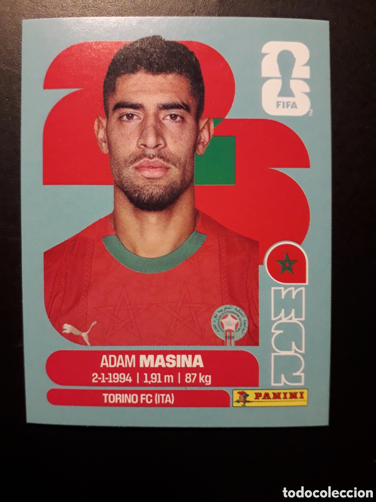Cromos de F&uacute;tbol: MASINA MARRUECOS MAR 9 MUNDIAL F&Uacute;TBOL 2026 FIFA WORLD CUP PANINI SIN PEGAR PEDIDO M&Iacute;NIMO 3&euro;