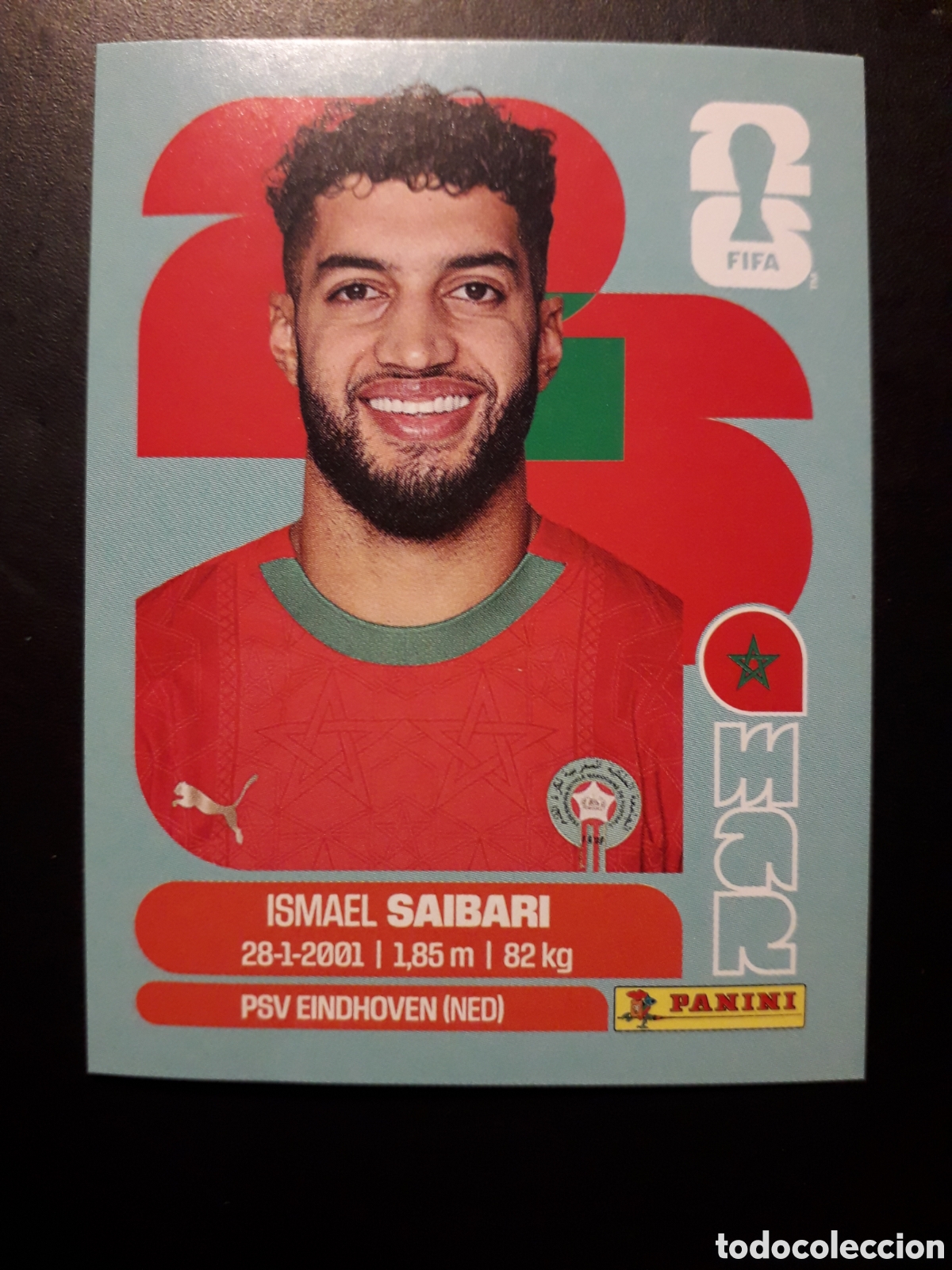 Cromos de F&uacute;tbol: SAIBARI MARRUECOS MAR 15 MUNDIAL F&Uacute;TBOL 2026 FIFA WORLD CUP PANINI SIN PEGAR PEDIDO M&Iacute;NIMO 3&euro;