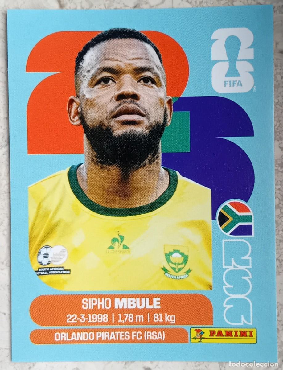 Cromos de F&uacute;tbol: Figurina Panini 2026 Cromo World Cup Usa Mundial 2026 Sipho Mbule South Africa n RSA 16