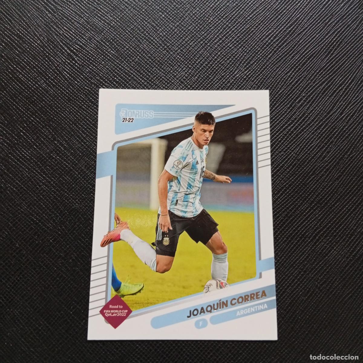 Cromos de F&uacute;tbol: 4 JOAQUIN CORREA ARGENTINA DONRUSS SOCCER 21 22 MUNDIAL ROAD TO QATAR 2021 2022 - (MD2002-1) PG1