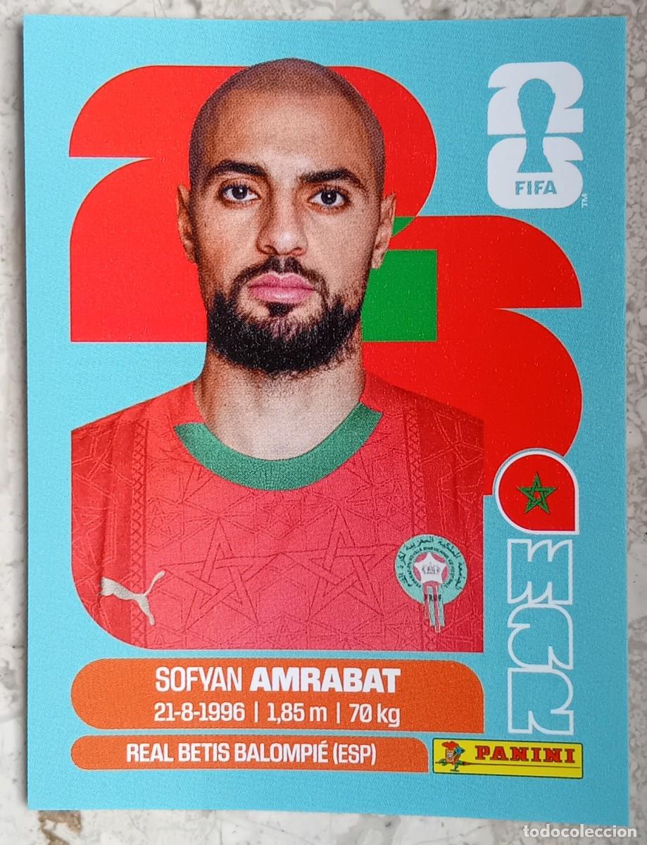 Cromos de F&uacute;tbol: Figurina Panini 2026 Cromo World Cup Usa Mundial 2026 Sofyan Amrabat Morocco n MAR 10