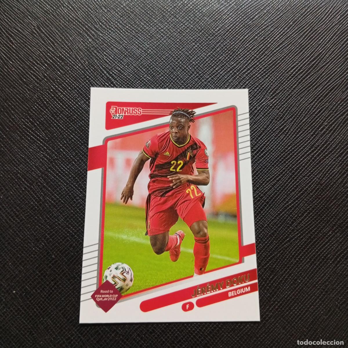 Cromos de F&uacute;tbol: 17 JEREMY DOKU BELGICA DONRUSS SOCCER 21 22 MUNDIAL ROAD TO QATAR 2021 2022 - (MD2002-2) PG2