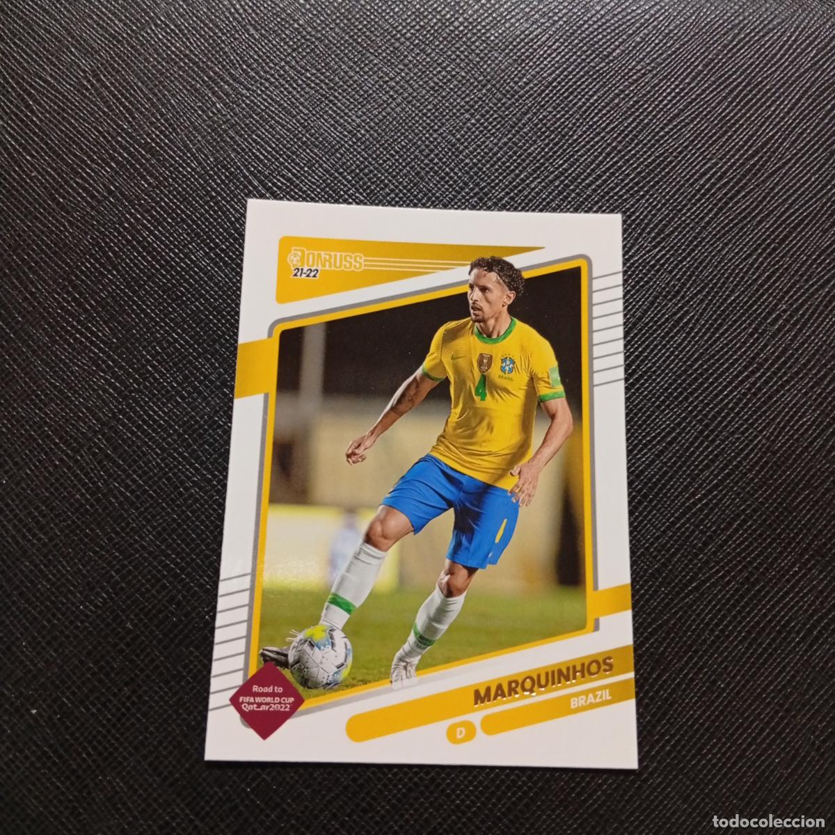 Cromos de F&uacute;tbol: 19 MARQUINHOS BRASIL DONRUSS SOCCER 21 22 MUNDIAL ROAD TO QATAR 2021 2022 - (MD2002-2) PG3