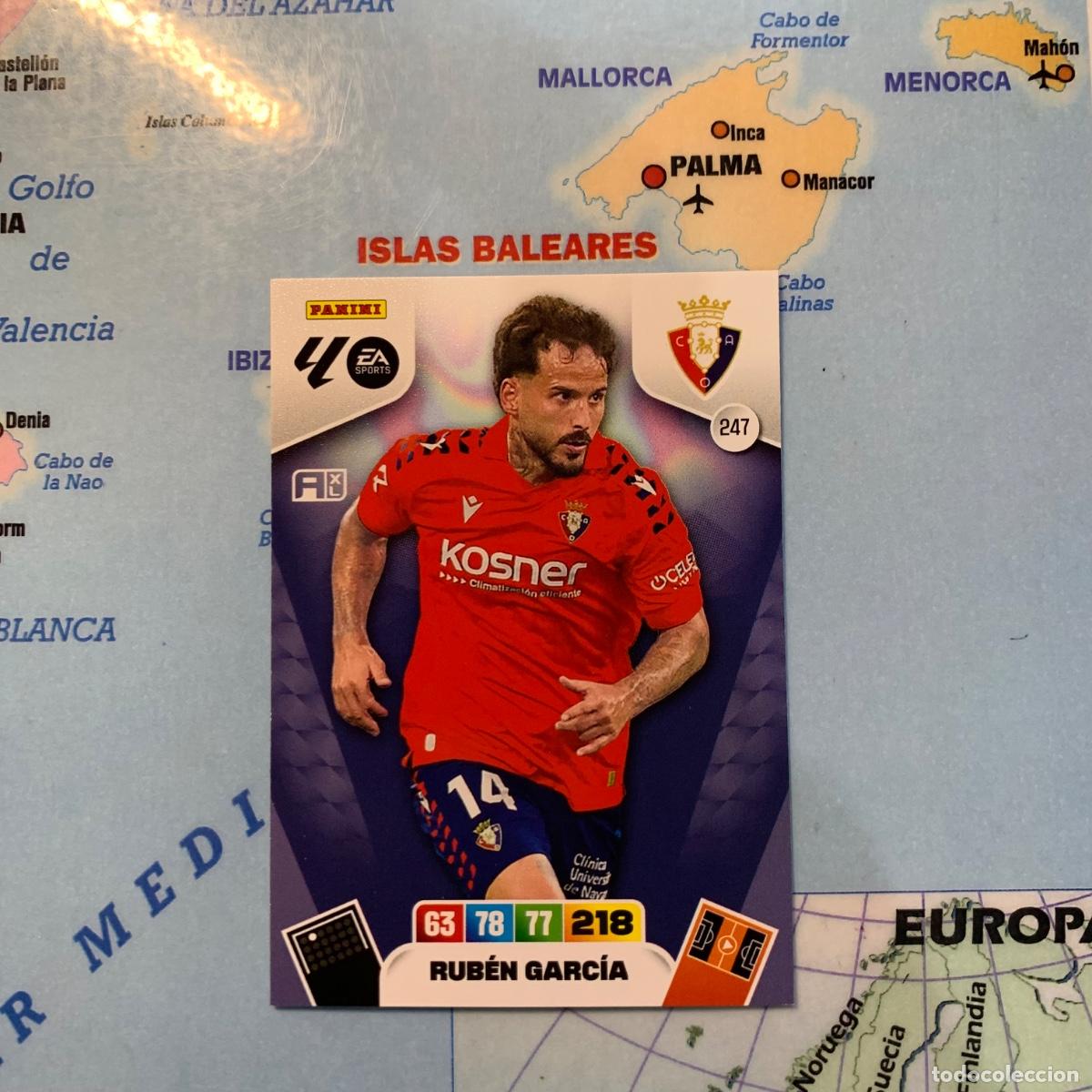 Cromos de F&uacute;tbol: Ruben Garcia n&uacute;mero 247 del Osasuna cromo adrenalyn XL 25-26 2025-2026
