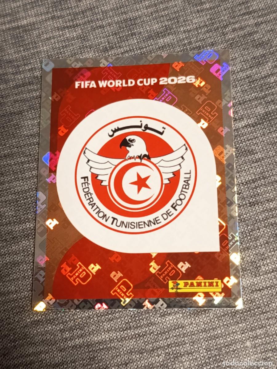 Cromos de F&uacute;tbol: ESCUDO TUNEZ TUN 1 STICKER MUNDIAL 2026 PANINI FIFA WORLD CUP NUEVO