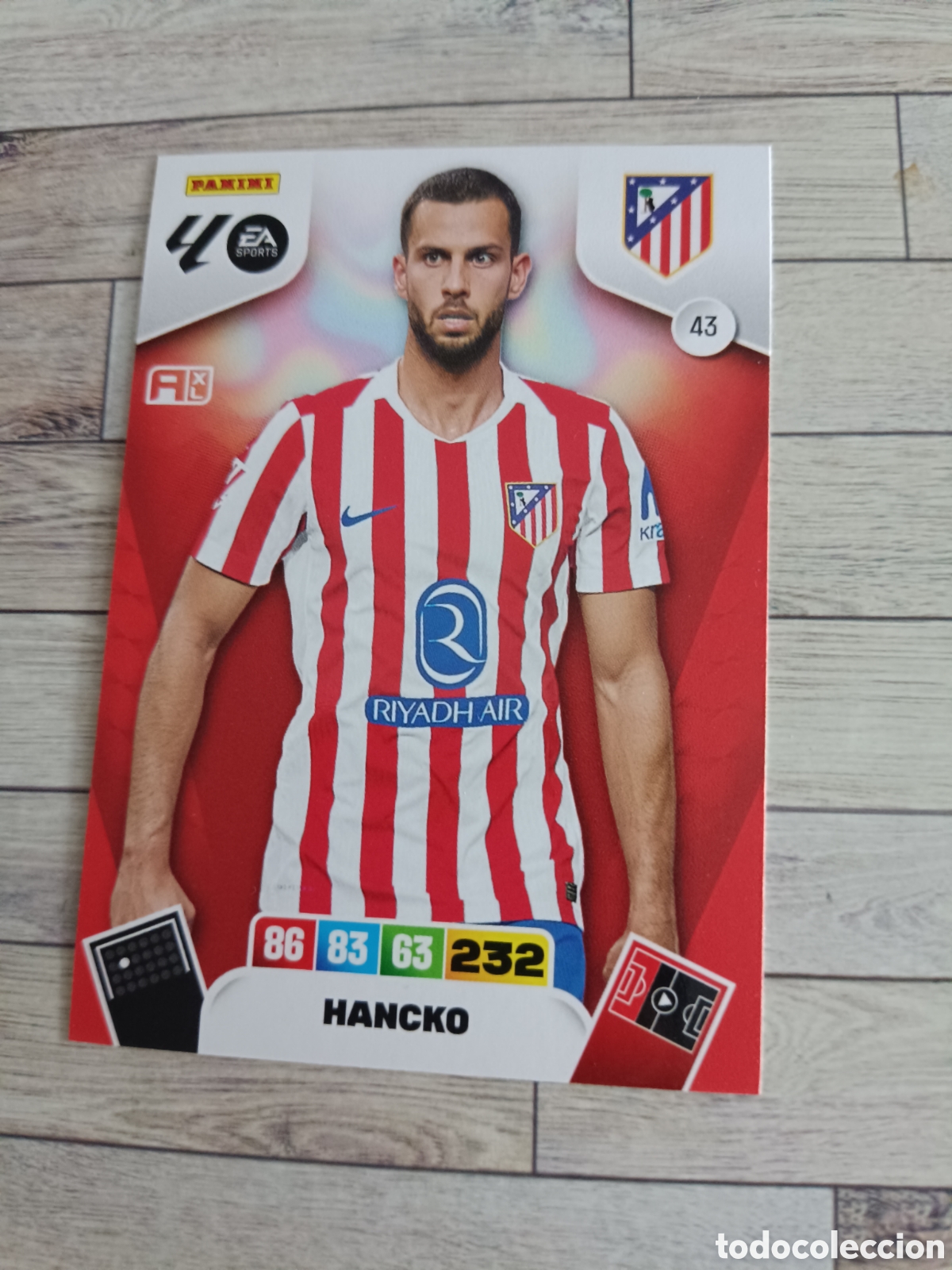 Cromos de F&uacute;tbol: 43 HANCKO ATLETICO DE MADRID ADRENALYN XL LIGA 2025 2026 PANINI 25 26