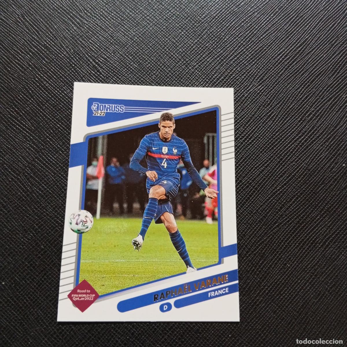 Cromos de F&uacute;tbol: 63 VARANE FRANCIA DONRUSS SOCCER 21 22 MUNDIAL ROAD TO QATAR 2021 2022 - (MD2002-2) PG8