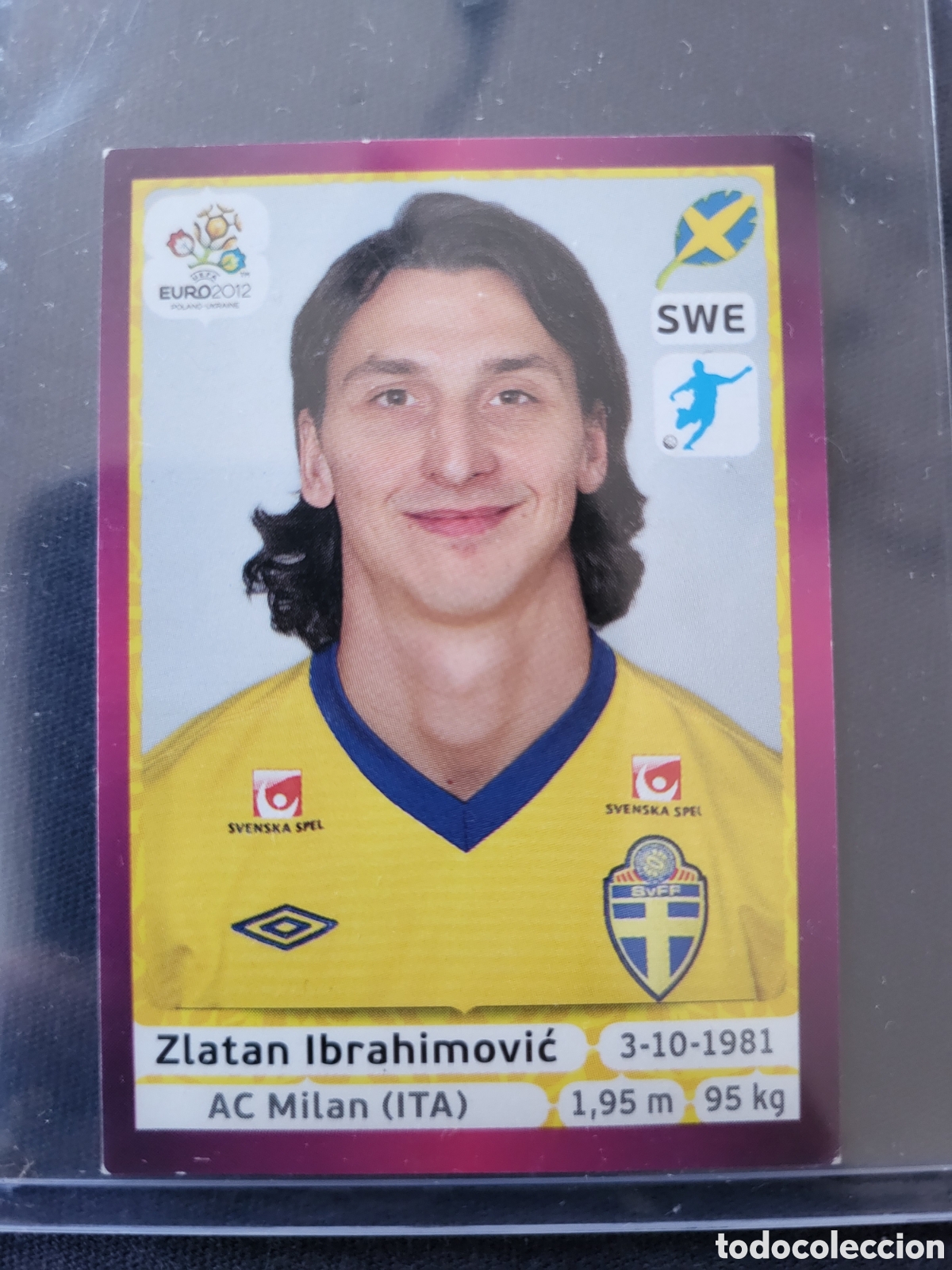 Cromos de F&uacute;tbol: 451 Zlatan Ibrahimovic [Sticker] / UEFA Euro 2012