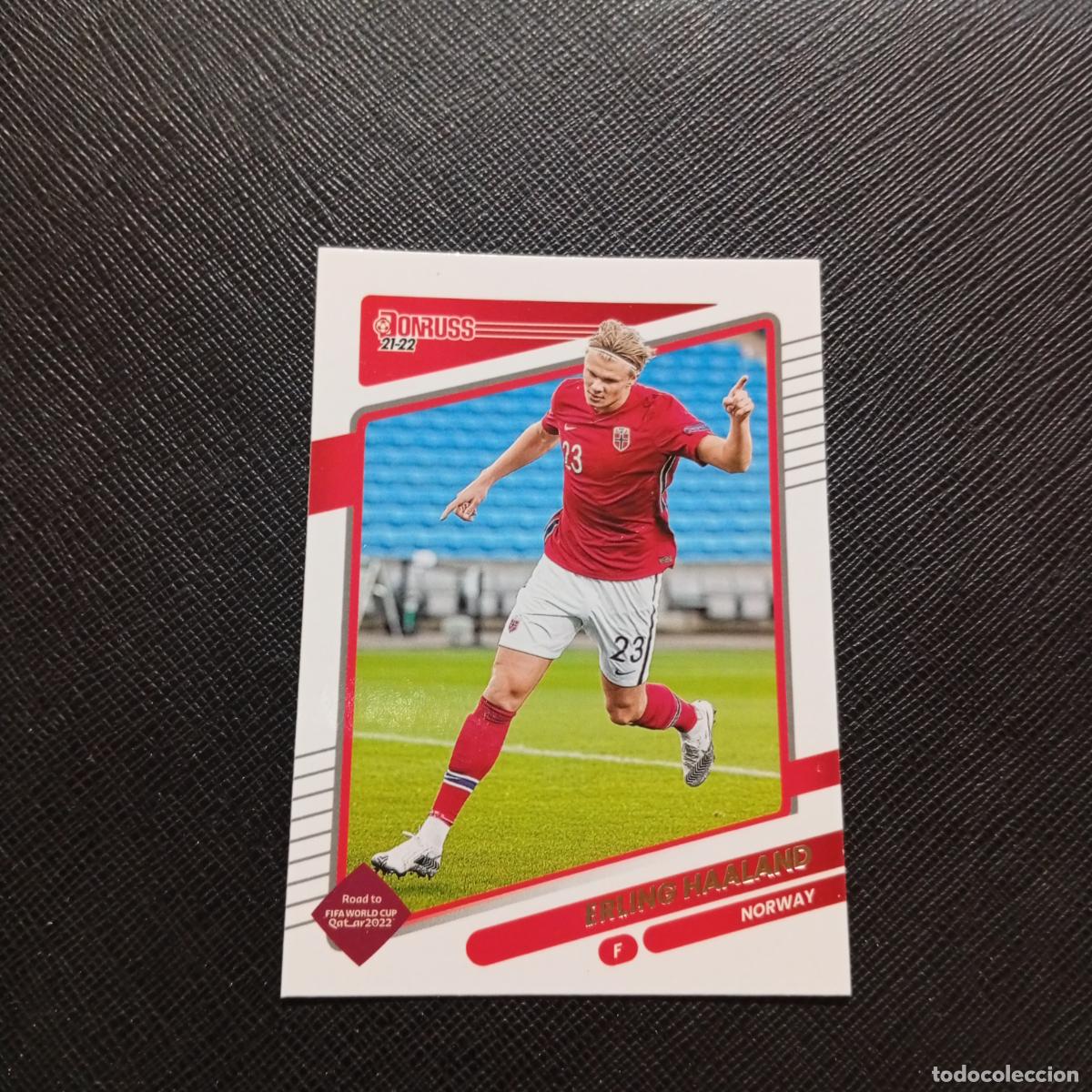 Figurine di Calcio: 100 ERLING HAALAND NORUEGA DONRUSS SOCCER 21 22 MUNDIAL ROAD TO QATAR 2021 2022 - (MD2002-2) PG13