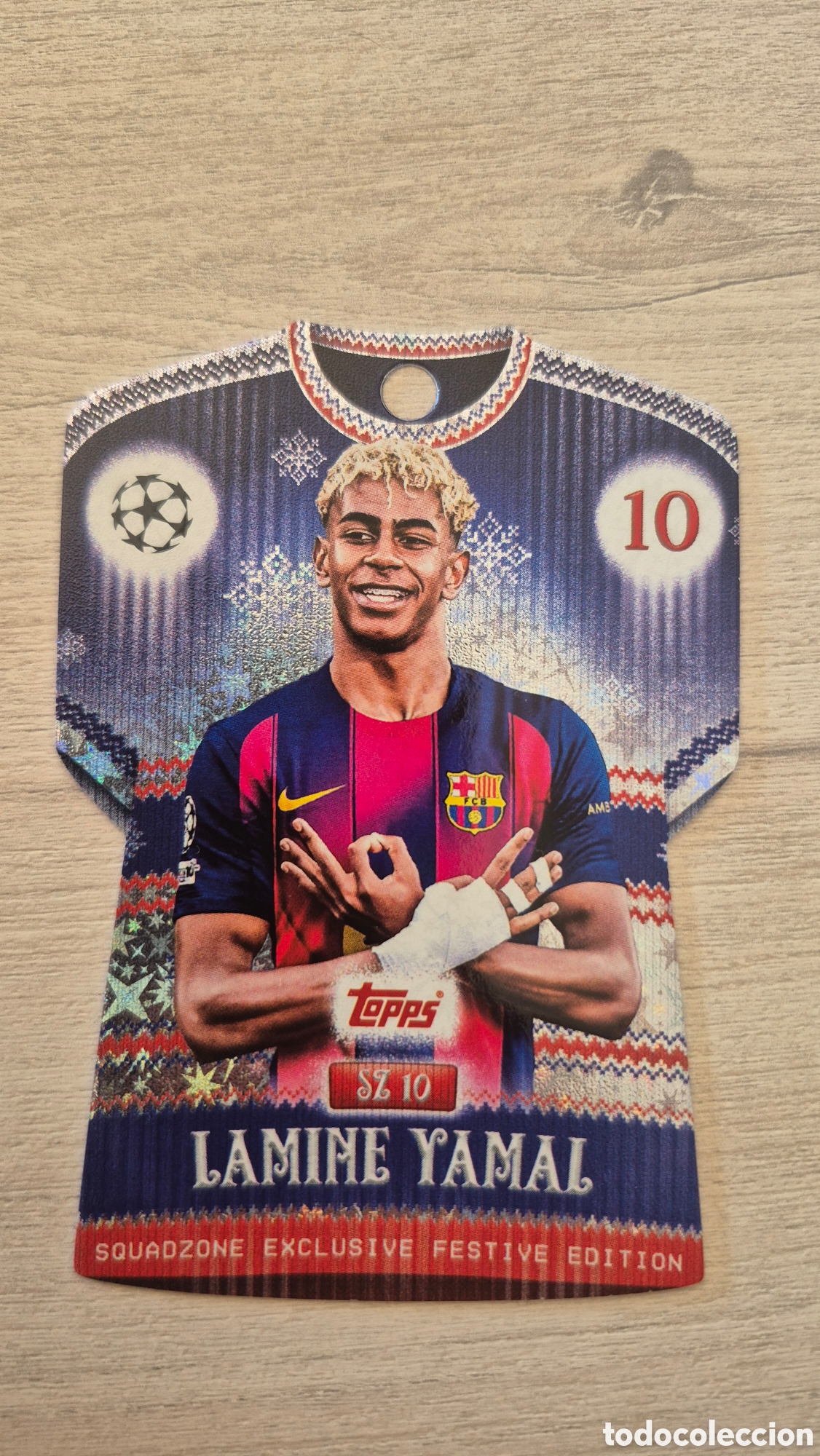 Figurine di Calcio: Lamine Yamal Squadzone Exclusive Festive Edition UCC Match Attax 2025/26
