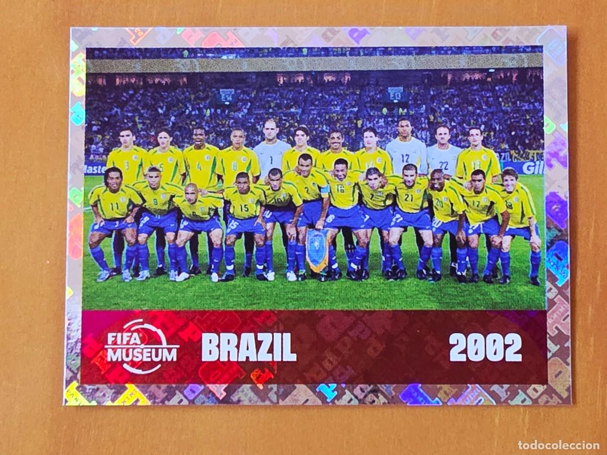 Cromos de F&uacute;tbol: FWC 16 Brazil 2002 Brasil, Fifa Museum, Panini FIFA World Cup Mundial 2026 Sticker