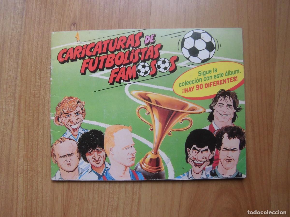 Cromos de F&uacute;tbol: ALBUM INCOMPLETO CARICATURAS DE FUTBOLISTAS FAMOSOS BOLLYCAO