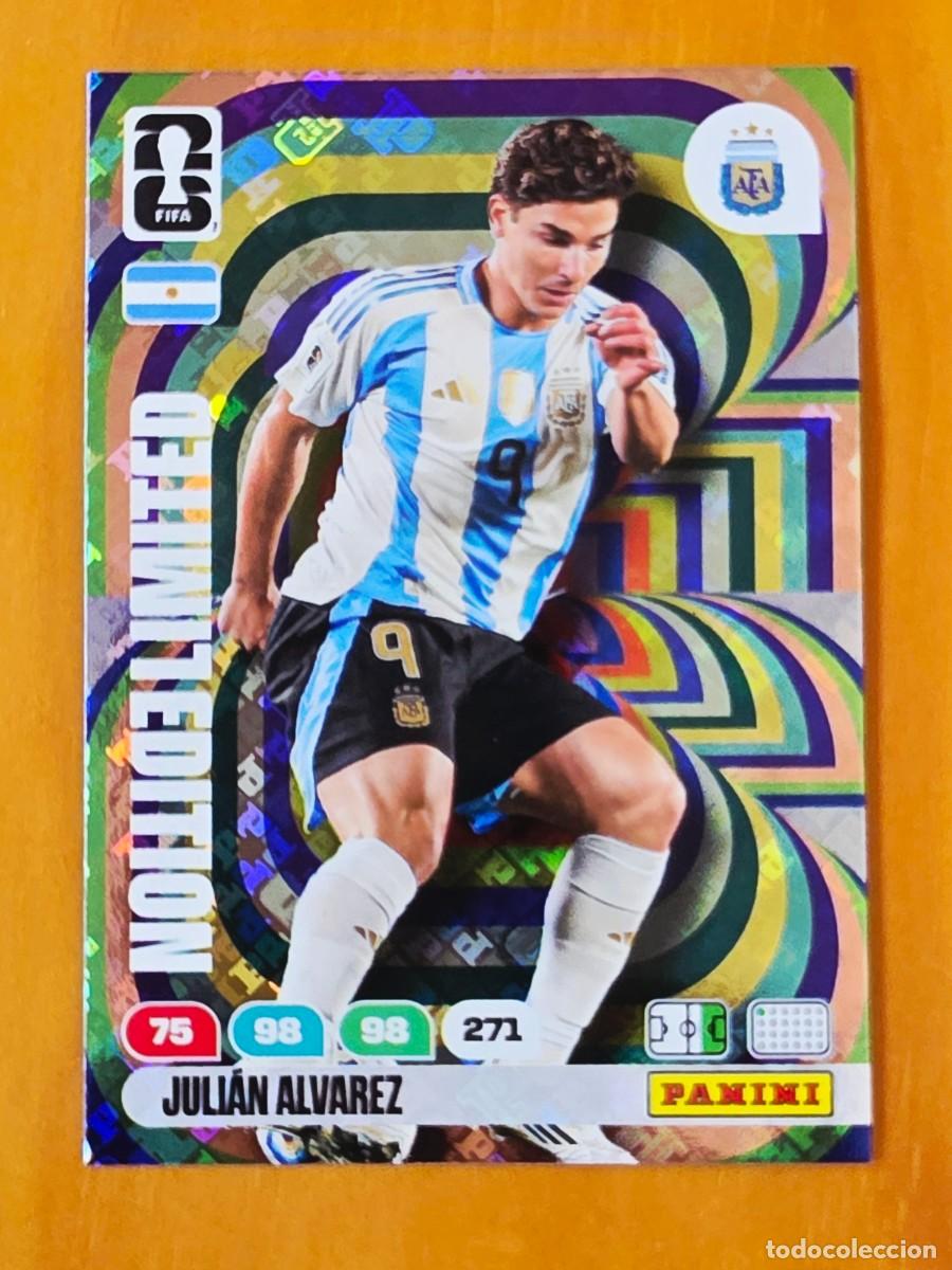 Cromos de F&uacute;tbol: Limited Edition Juli&aacute;n &Aacute;lvarez Argentina, Panini Adrenalyn XL Fifa World Cup 2026 Mundial