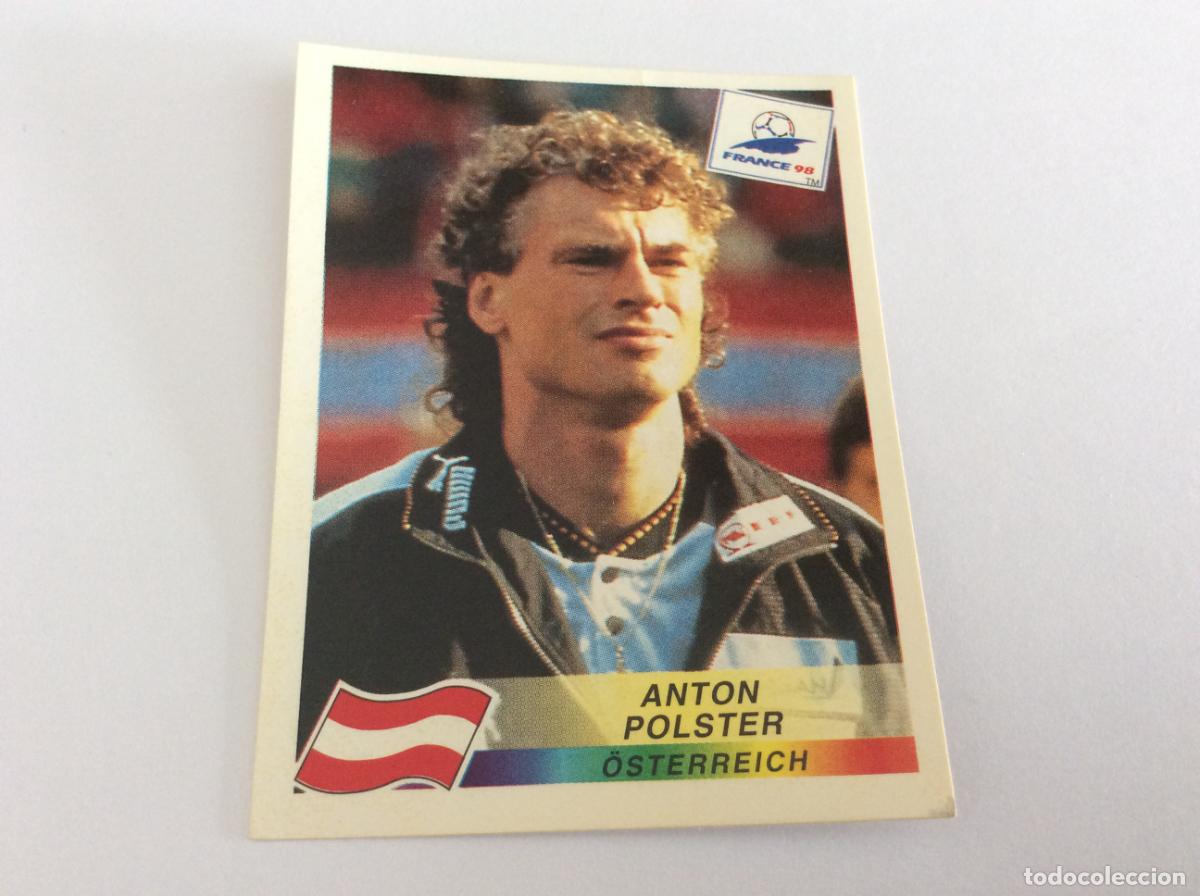 Cromos de F&uacute;tbol: 154 Anton Polster Austria CROMO STICKER Francia 1998 PANINI
