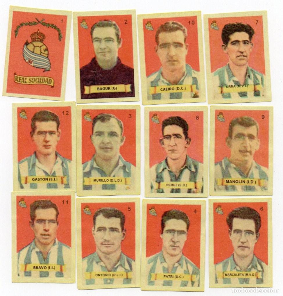 Cromos de F&uacute;tbol: REAL SOCIEDAD 1949, DE AZAFRANES SALSAFINA,