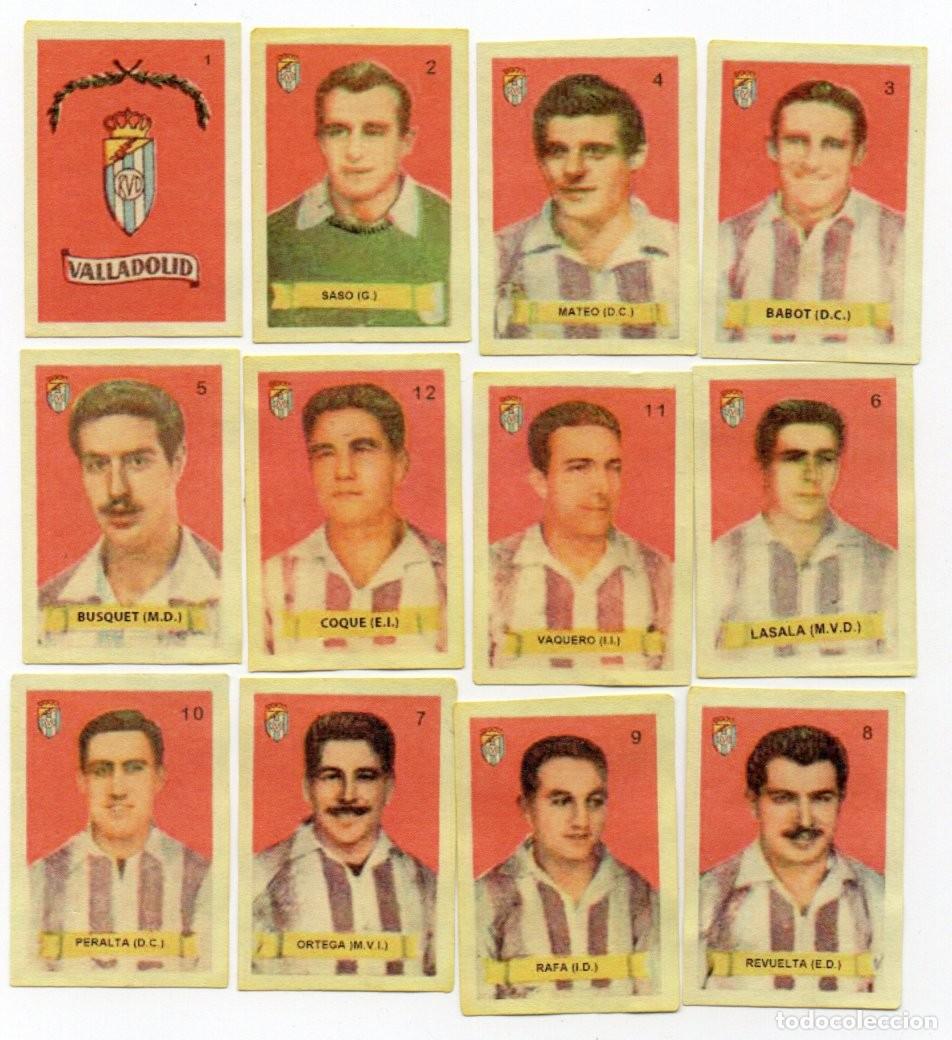 Cromos de F&uacute;tbol: VALLADOLID 1949,DE AZAFRANES SALSAFINA