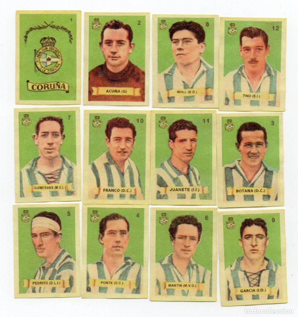 Cartes &agrave; collectionner de Football: DEPORTIVO DE LA CORU&Ntilde;A 1949, DE AZAFRANES SALSAFINA