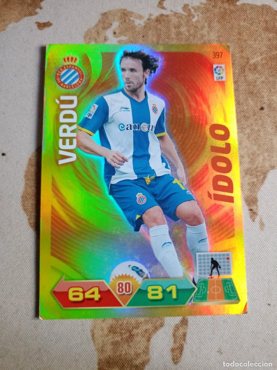 Cromos de F&uacute;tbol: # &Iacute;dolo 397 VERD&Uacute; Adrenalyn 2011-12