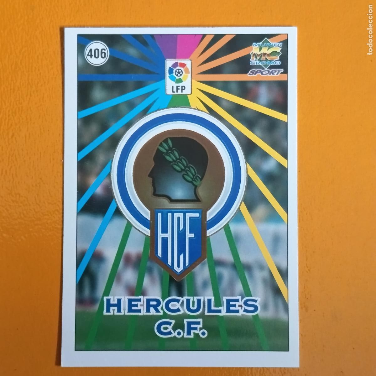 Cromos de F&uacute;tbol: 406 ESCUDO/PLANTILLA. H&Eacute;RCULES C.F. LAS FICHAS DE LA LIGA 98-99. MUNDICROMO