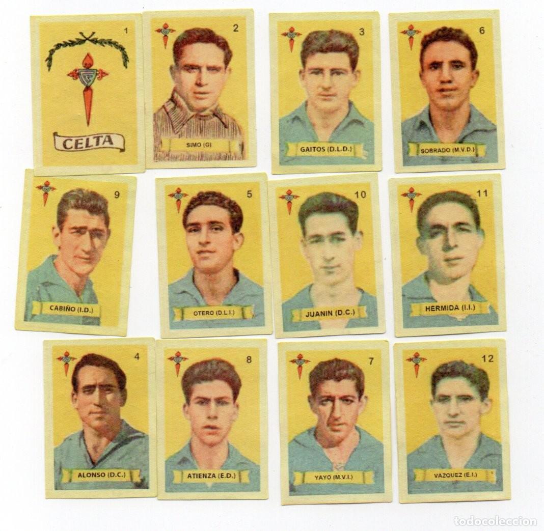 Cromos de F&uacute;tbol: CELTA DE VIGO 1949, DE AZAFRANES SALSAFINA.