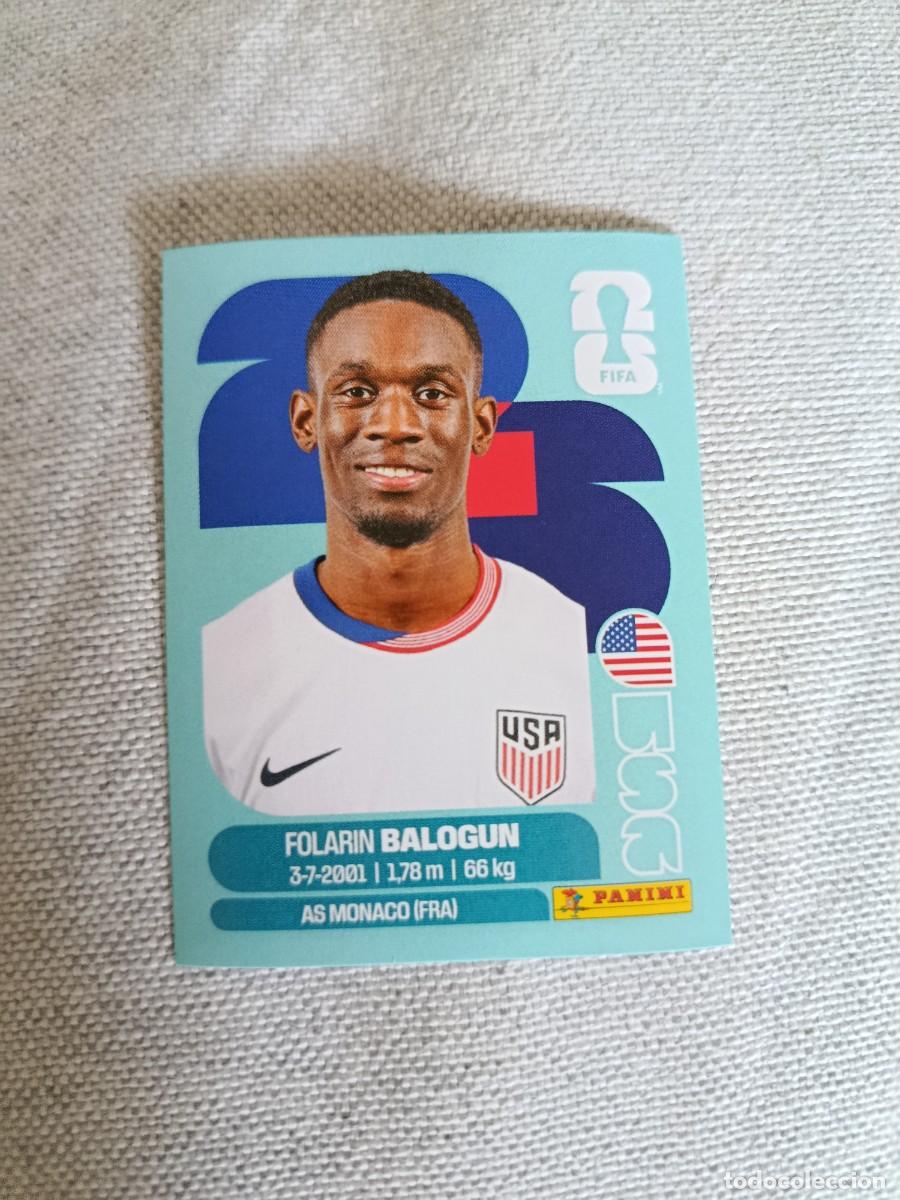 Cartes &agrave; collectionner de Football: Panini Mundial 2026 Estados Unidos-Mexico. 20- Balogun. Estados Unidos. Nunca pegado.
